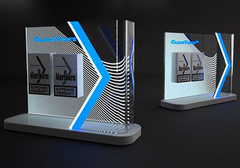 Acrylic display rack